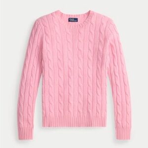 Ralph Lauren Light Pink Cable Knit Sweater
